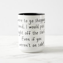 友人の買物をすること