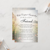 友人の追悼碑を失う カード (正面/裏面インサイチュ)