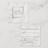 友人の銀のシュロの葉の紹介のサロンを参照して下さい スクエア名刺 (正面/裏面)