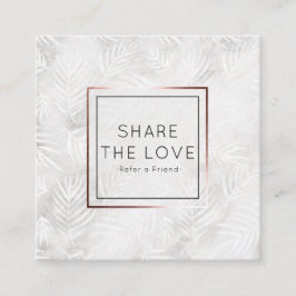 友人の銀のシュロの葉の紹介のサロンを参照して下さい スクエア名刺