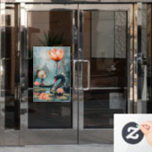 友人の間で共有された魔法の瞬間 ウィンドウサイン (オフィスドア)