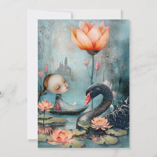 友人の間で共有される魔法の瞬間 サンキューカード (正面)