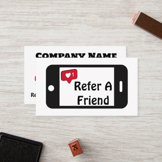 友人の電話ロイヤリティカードを参照 ロイヤリティカード (正面/裏面インサイチュ)