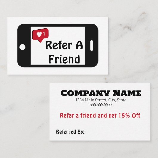 友人の電話ロイヤリティカードを参照 ロイヤリティカード (正面/裏面)