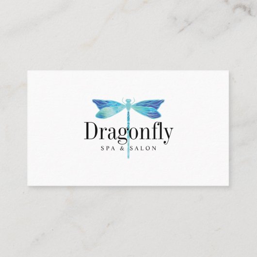 友人の青い水エレガント色のトンボを参照 紹介カード (裏面)