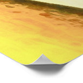 友人の黄色のバラ幾何学的抽象芸術 ポスター (角)