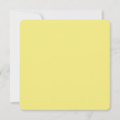 友人の黄色の会話ハートバレンタインデーのカード (裏面)