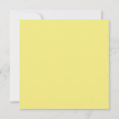 友人の黄色の会話ハートバレンタインデー カード (裏面)