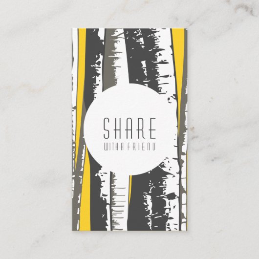 友人の《植物》アスペン木を参照 紹介カード (正面)