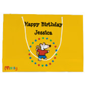 友人のMaisyの私の誕生日 ラージペーパーバッグ (裏面)