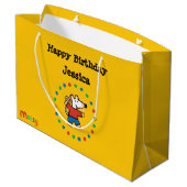 友人のMaisyの私の誕生日 ラージペーパーバッグ (裏面アングル)