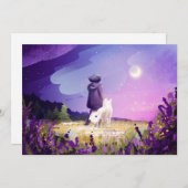 友人はがきを持って歩く シーズンカード (正面/裏面)