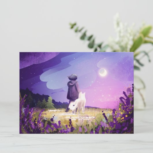 友人はがきを持って歩く シーズンカード (スタンド正面)