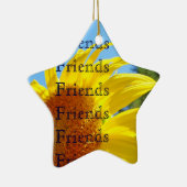 友人はすばらしい友人のオーナメントのギフト感謝していしています セラミックオーナメント (右)