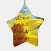 友人はすばらしい友人のオーナメントのギフト感謝していしています セラミックオーナメント (左)