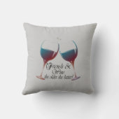 友人はより古いワインを飲み、よりよい枕 クッション (裏面)