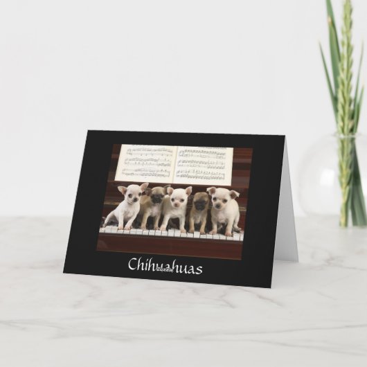 友人はエンジェルズチワフアパピーグリーティングカード カード (裏面)