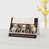 友人はエンジェルズチワフアパピーグリーティングカード カード (黄色い花)