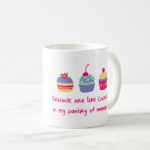 友人はカップケーキのマグのようです コーヒーマグカップ (正面右)