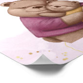 友人はテディベアあなたを愛し感動的る ポスター (角)