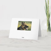 友人はドイツの羊飼賛美い犬のカードだ カード (裏面)