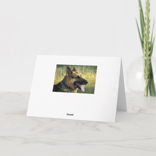 友人はドイツの羊飼賛美い犬のカードだ カード (裏面)