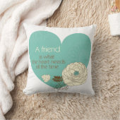 友人はハートの必要性の素晴らしい装飾用クッション何です クッション (ブランケット)