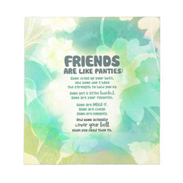 友人はパンティのようなもの ノートパッド