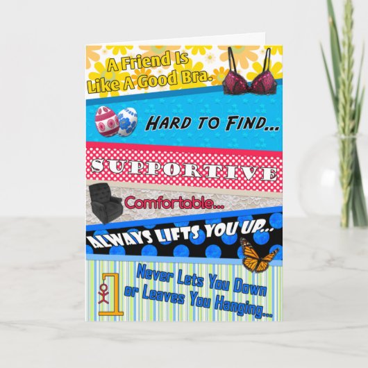 友人はブラのグリーティングカードのようなものだ カード (正面)