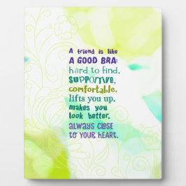 友人はブラジャーのような存在だ フォトプラーク