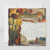 友人はミックスメディアアートコラージュが重要 (正面)