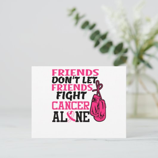 友人は乳房だけで癌と戦うことを許さない 案内ポストカード (スタンド正面)