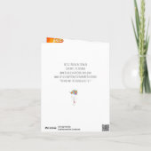 友人は人生のグリーティングカードの太陽の光 カード (裏面)