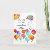 友人は人生のグリーティングカードの太陽の光 カード (正面)