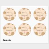 友人は人生のチョコレートチップのステッカー ラウンドシール (シート)