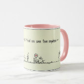 友人は何処から来も来る マグカップ (正面右)