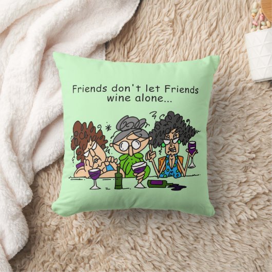 友人は単独で友人のワインを許可しません クッション (ブランケット)