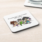 友人は単独で友人のワインを許可しません コースター (左側)