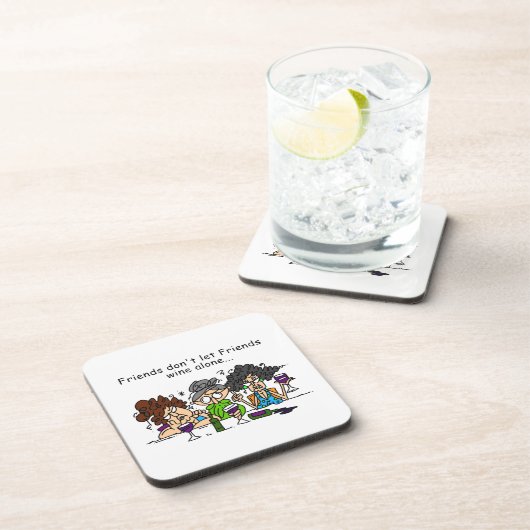 友人は単独で友人のワインを許可しません コースター (右側)