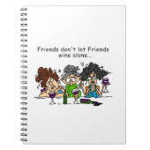 友人は単独で友人のワインを許可しません ノートブック (正面)