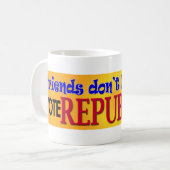 友人は友人を許可しません コーヒーマグカップ (正面左)