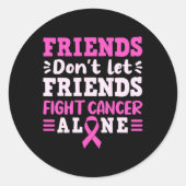 友人は友達ががんだけでピンクRと戦うことを許さない ラウンドシール (正面)