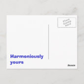 友人は君の歌を知っているハート ポストカード (裏面)