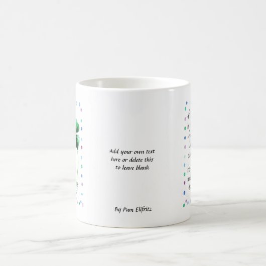 友人は四つ葉のクローバーのようだ コーヒーマグカップ (中央)