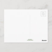 友人は四つ葉のクローバーのようなものだ… ポストカード (裏面)