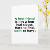 友人は四つ葉のクローバーのよう カード (黄色い花)