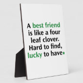 友人は四つ葉のクローバーのよう フォトプラーク (側面)