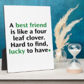 友人は四つ葉のクローバーのよう フォトプラーク (側面)