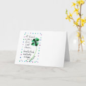 友人は四つ葉のクローバーカードのようなものだ カード (黄色い花)