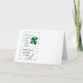 友人は四つ葉のクローバーカードのようなものだ カード